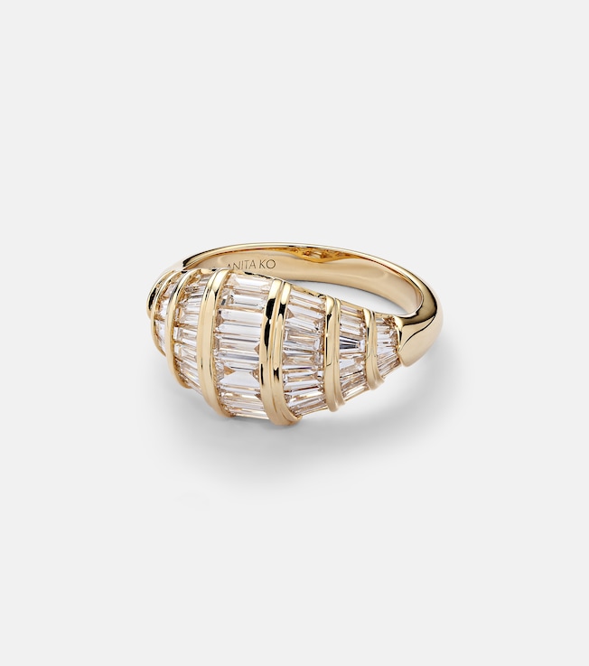 Zoe 18kt gold ring with diamonds | Anita Ko