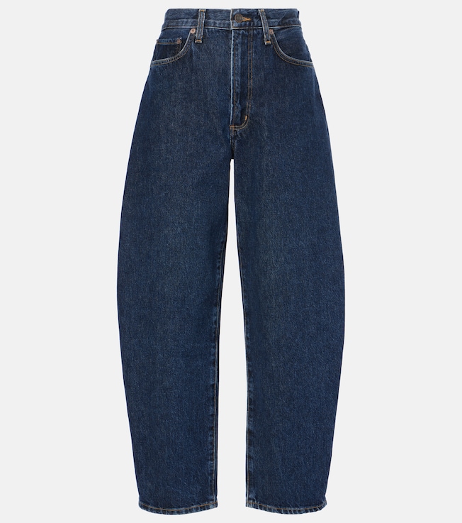 Balloon high-rise barrel-leg jeans | Agolde