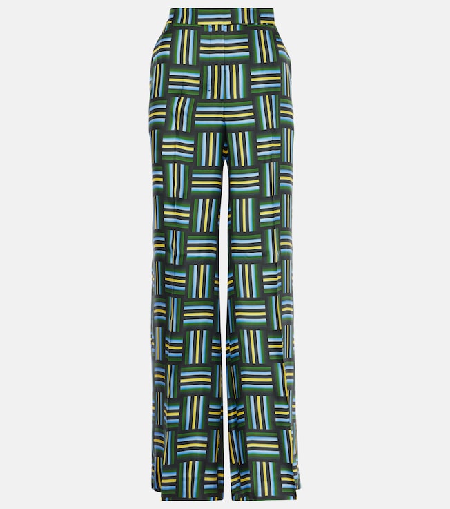 Printed high-rise silk wide-leg pants | Dorothee Schumacher