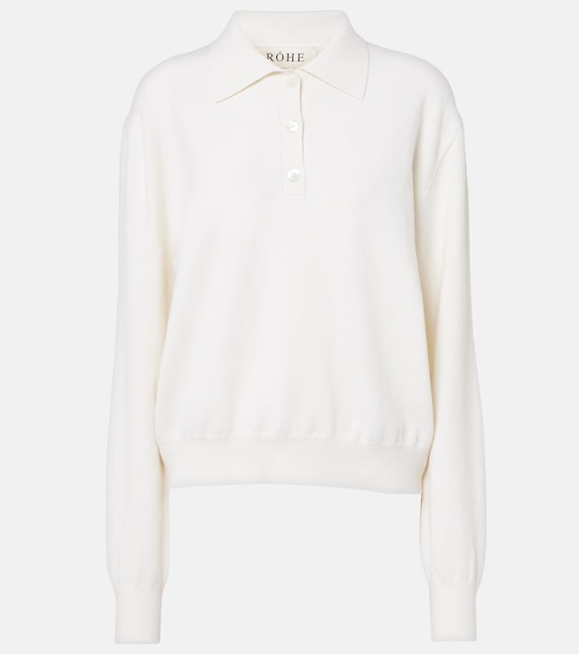 Wool and cashmere polo sweater | Róhe