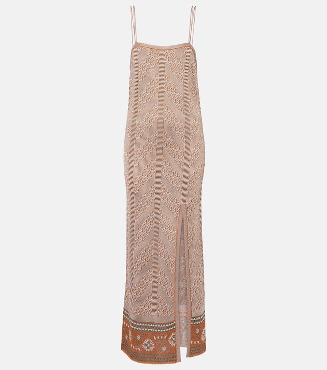 Jacquard lamé maxi dress | Valentino