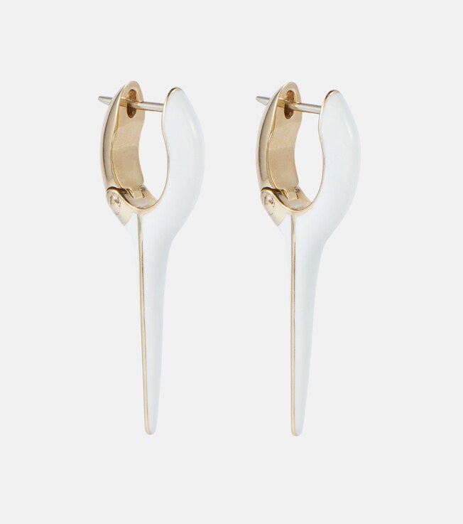 Lola Needle 18kt gold earrings | Melissa Kaye