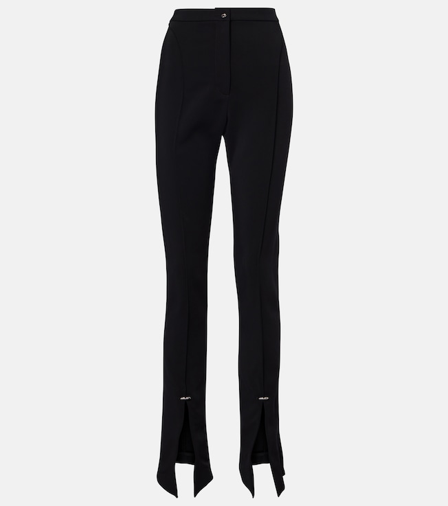 Pierced high-rise flared pants | Mugler