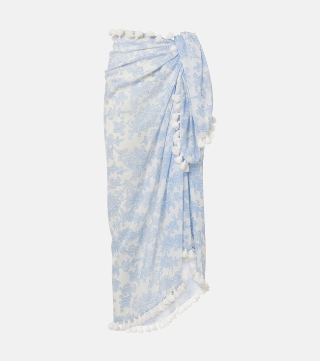 Paisley cotton and silk beach cover-up | Heidi Klein