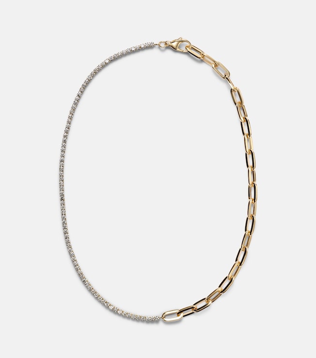 18kt gold chain necklace with diamonds | Bucherer Fine Jewellery