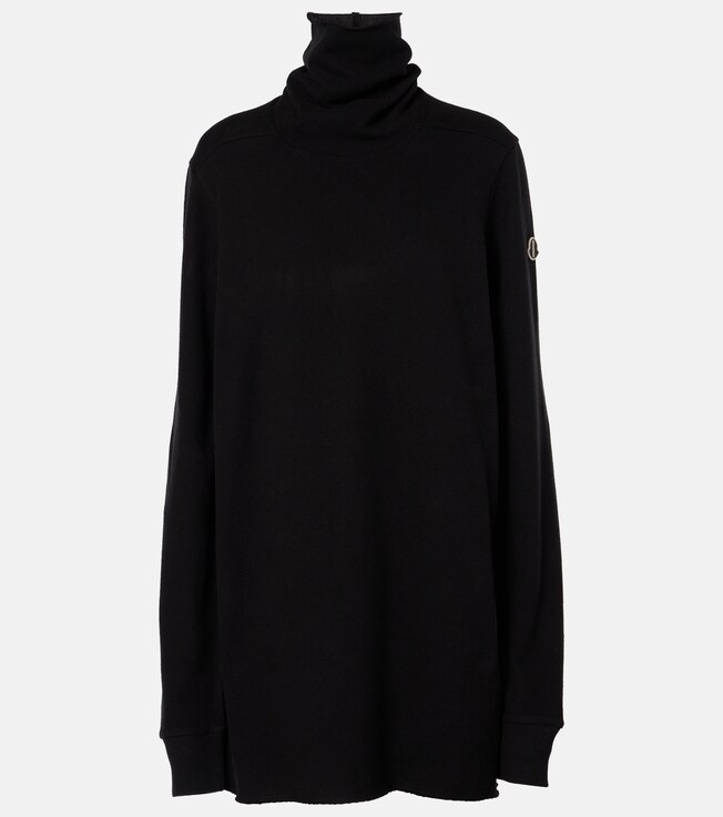 x Rick Owens jersey turtleneck top | Moncler Genius