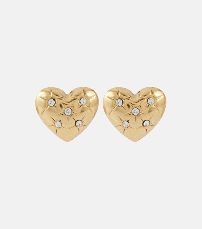 Jadon crystal-embellished heart earrings | Jennifer Behr