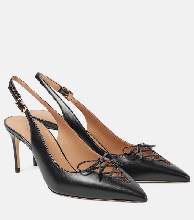 Trudie leather slingback pumps | Malone Souliers