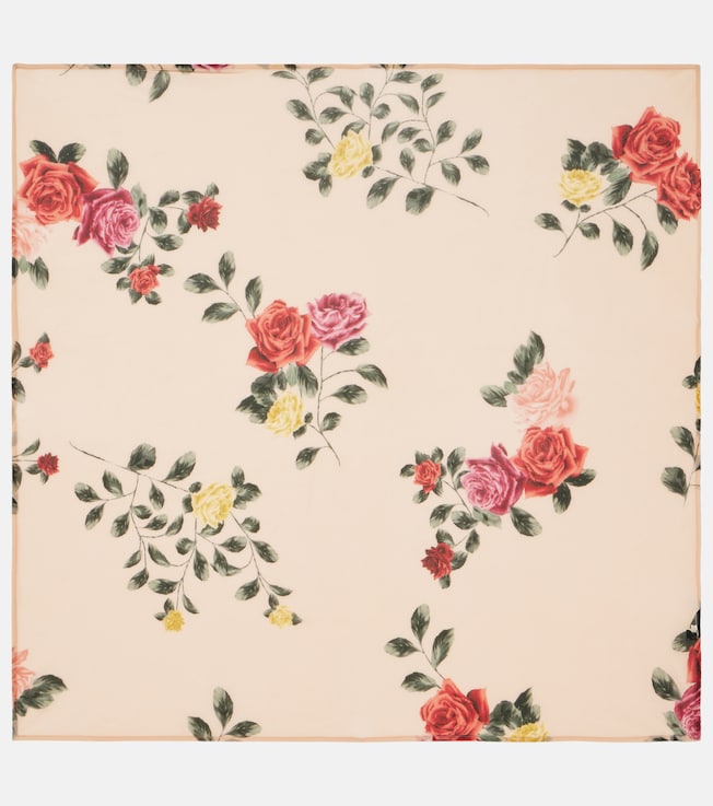 Floral silk-blend scarf | Magda Butrym