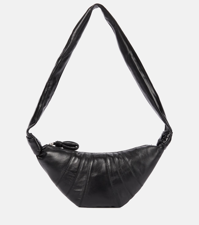 Croissant Small leather shoulder bag | Lemaire