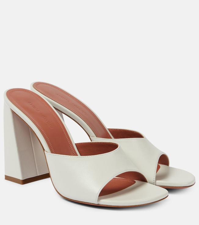 Brigitte 95 leather mules | Amina Muaddi