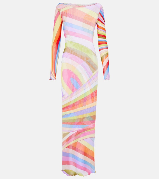 Iride tulle maxi dress | Pucci