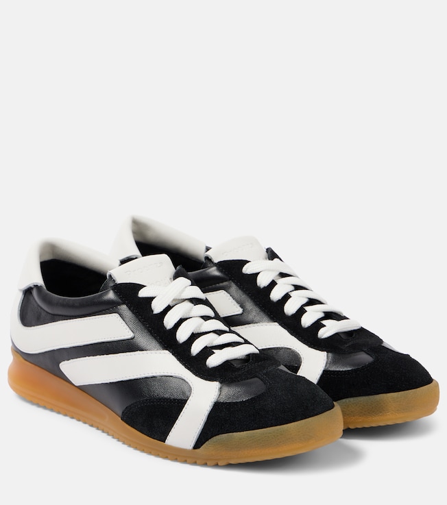 Track suede-trimmed leather sneakers | Proenza Schouler