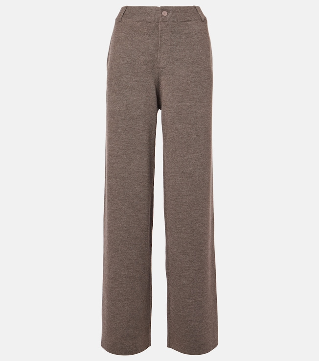Wool-blend straight pants | Aya Muse