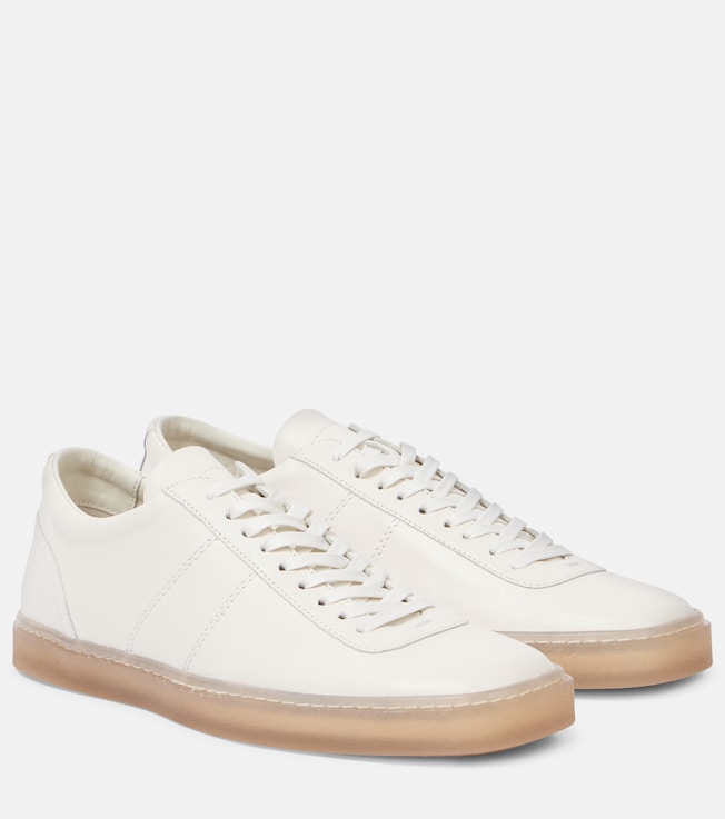 Linoleum leather low-top sneakers | Lemaire