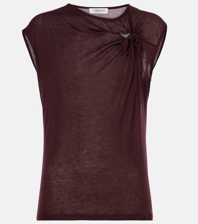 Knotted mesh T-shirt | Victoria Beckham