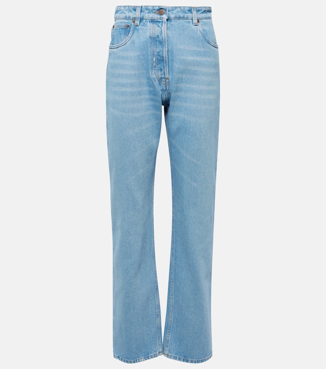 High-rise straight jeans | Prada