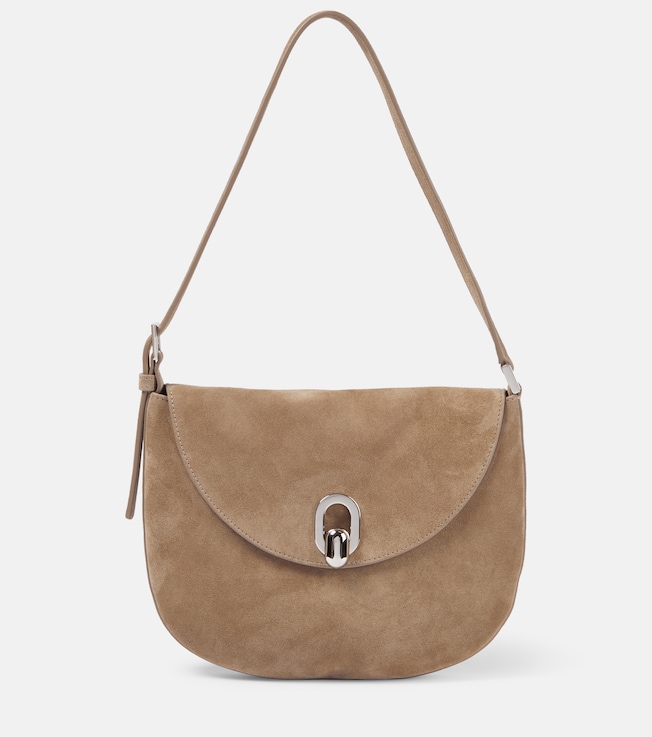Tondo Small suede shoulder bag | Savette