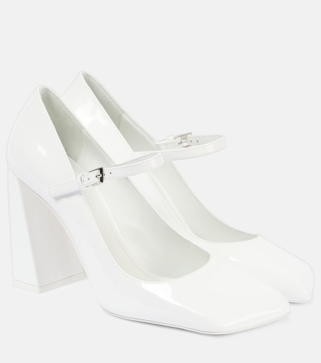 Charlotte 95 patent leather Mary Jane pumps | Amina Muaddi