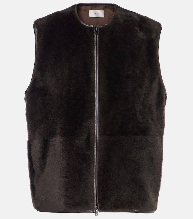 Andi shearling vest | The Row