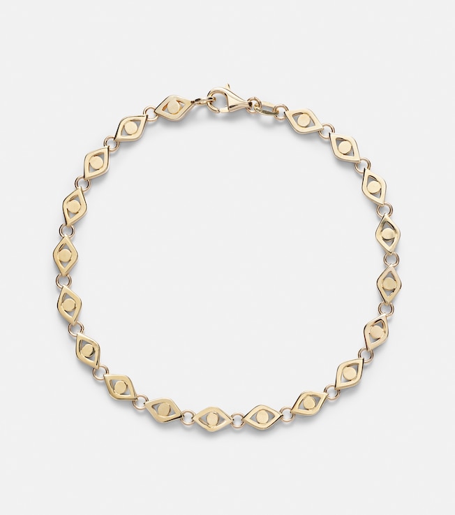 Evil Eye 14kt gold bracelet | Sydney Evan