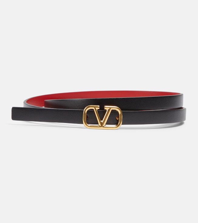 VLogo Signature 10 reversible leather belt | Valentino Garavani