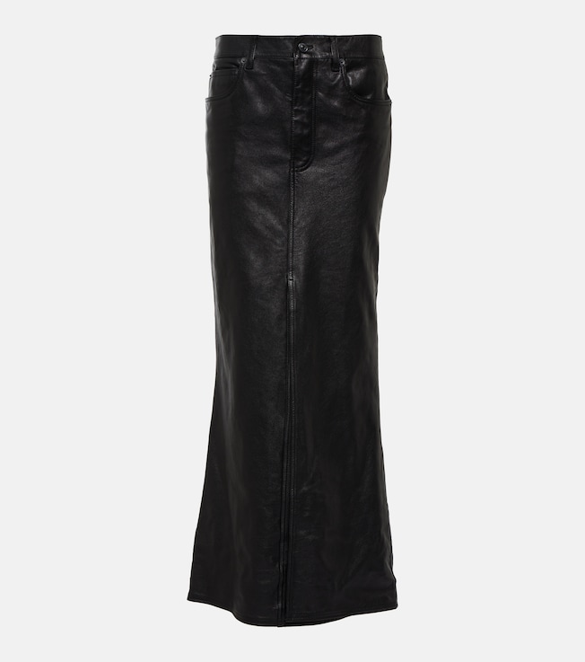 Leather maxi skirt | Balenciaga