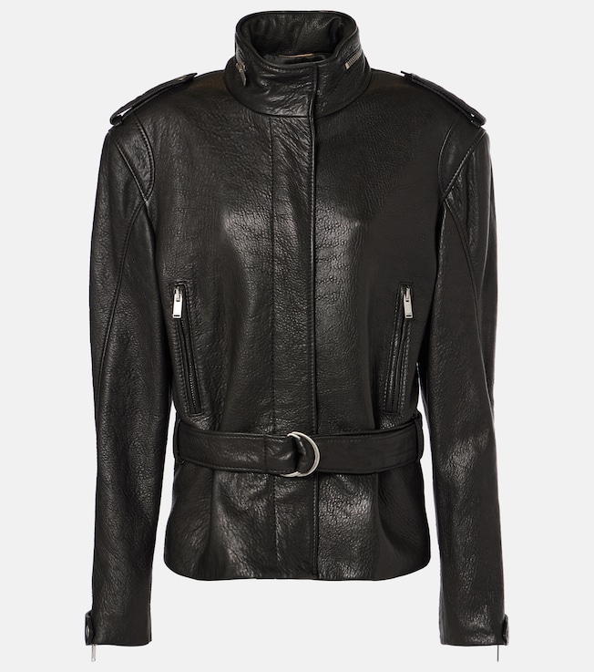 Oversized leather jacket | Saint Laurent