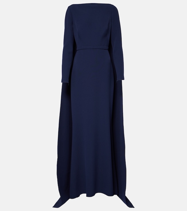 Ginevra crystal-embellished crêpe gown | Safiyaa