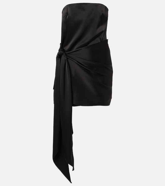 Tie-detail satin minidress | David Koma