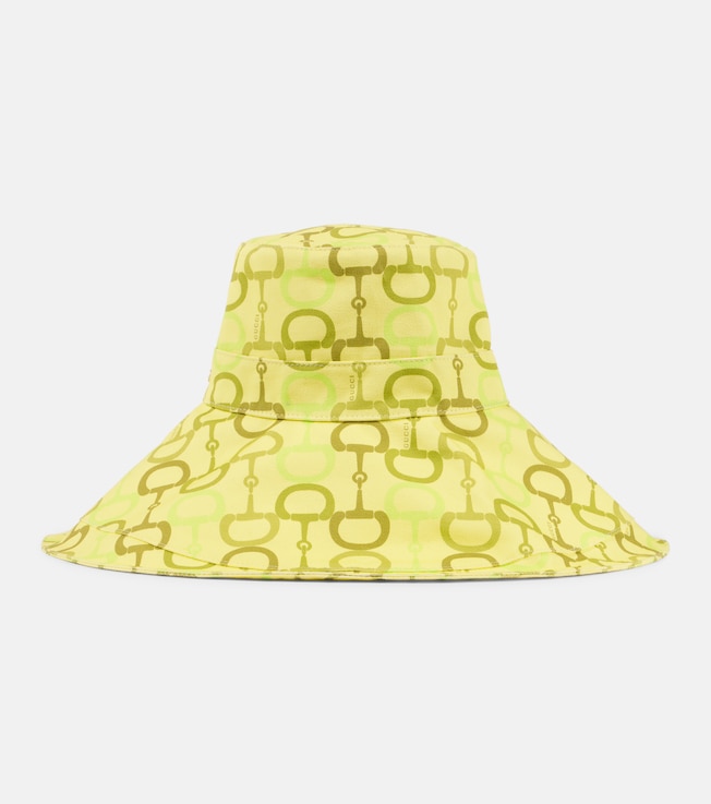 Horsebit cotton canvas bucket hat | Gucci