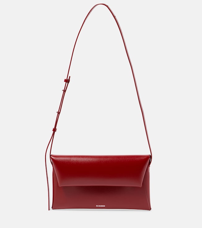 Folded Small leather crossbody bag | Jil Sander
