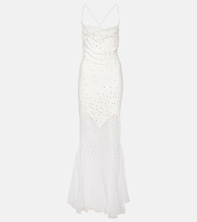 Embellished sheer gown | Rabanne