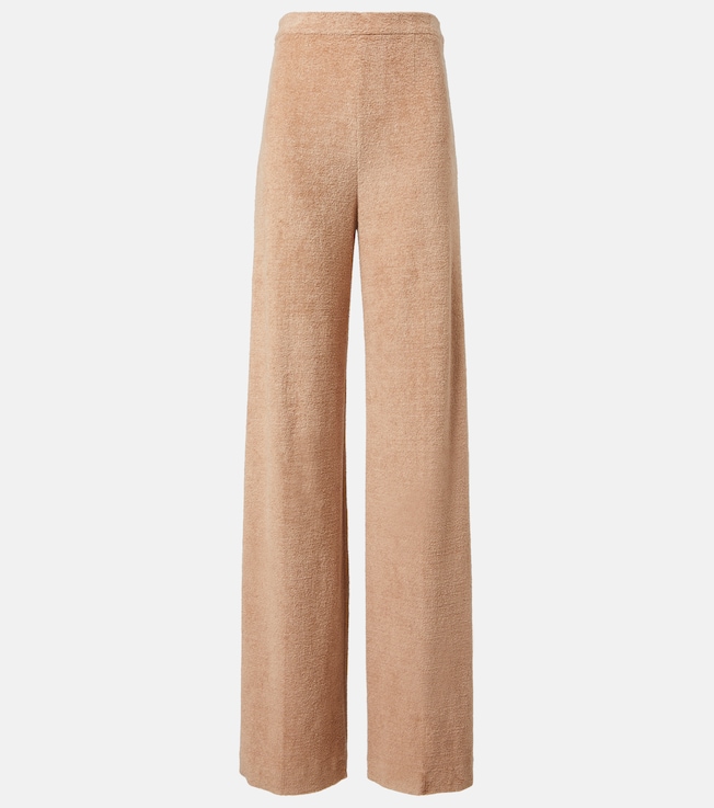 Linen and cotton terry wide-leg pants | Loro Piana