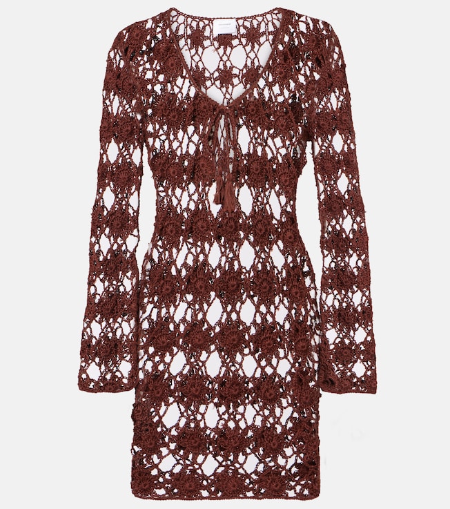 Crochet cotton minidress | Anna Kosturova