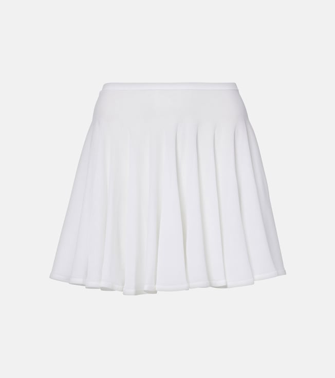 Pleated semi-sheer miniskirt | Alaïa