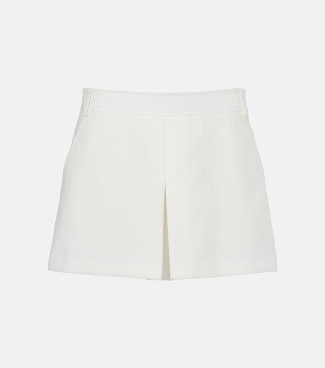 Cotton and silk-blend piqué skort | Tom Ford
