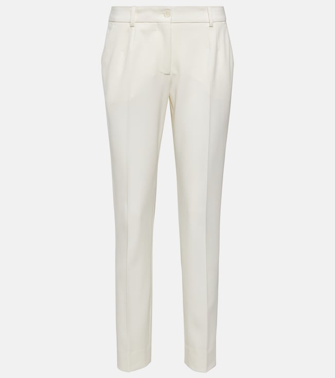 Low-rise wool-blend pants | Dolce&Gabbana