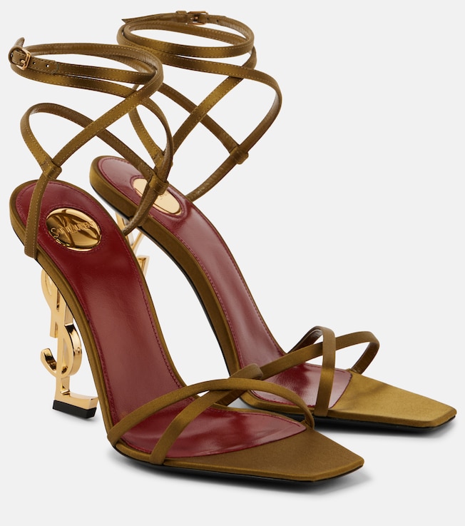 Opyum 110 satin crêpe sandals | Saint Laurent