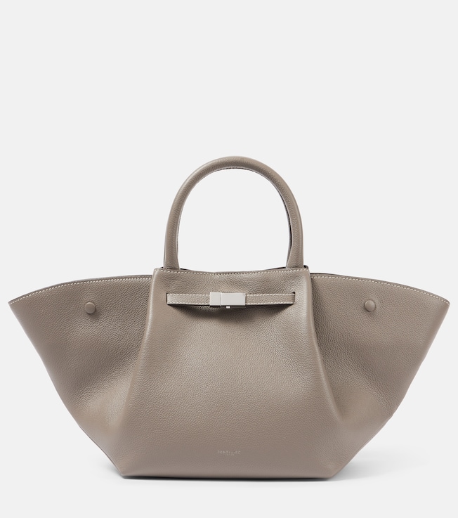 New York Midi leather tote bag | DeMellier