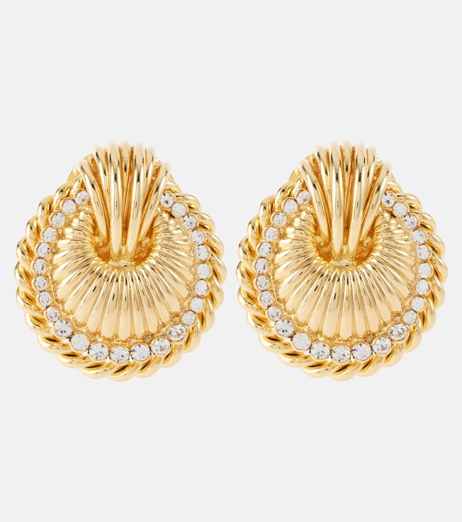 Shell embellished earrings | Alessandra Rich