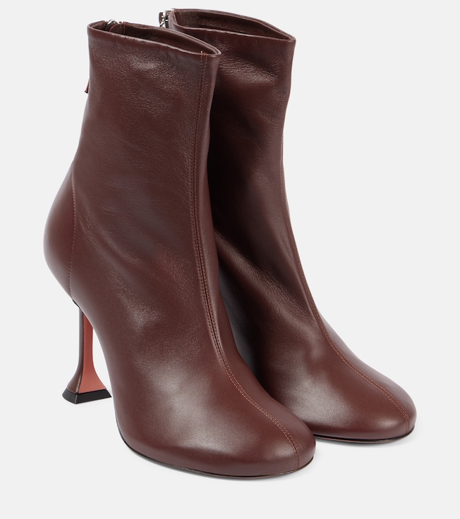 Iris 95 leather ankle boots | Amina Muaddi