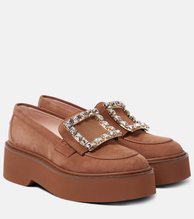 Viv' Rangers suede platform loafers | Roger Vivier