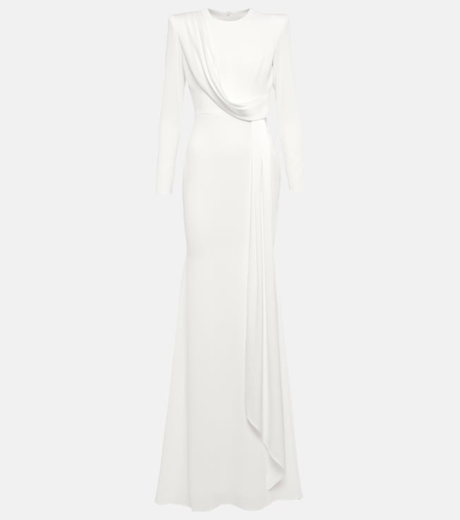 Bridal Maxwell satin-crêpe bridal gown | Alex Perry