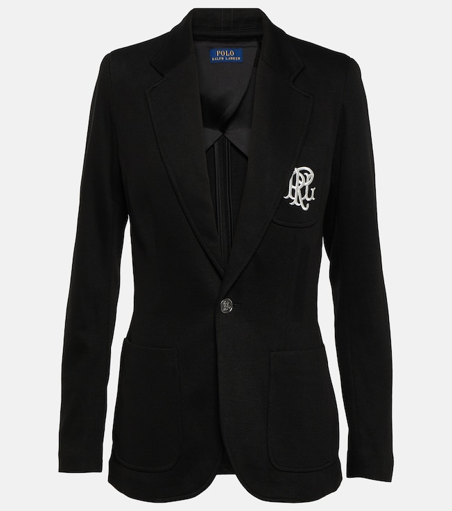 Embroidered cotton-blend blazer | Polo Ralph Lauren