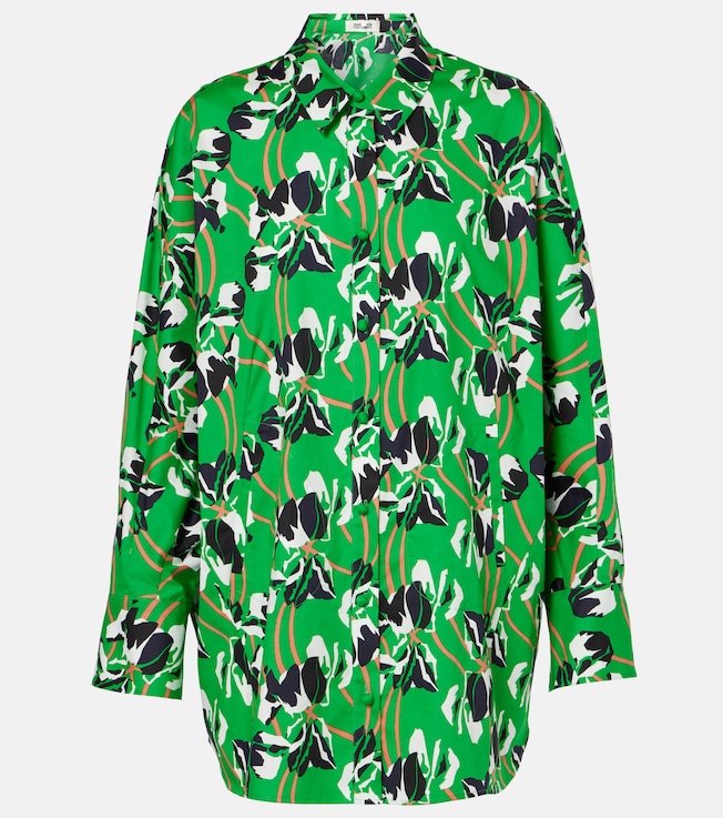 Caleb printed cotton blouse | Diane von Furstenberg