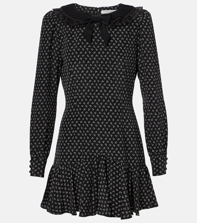 Floral printed silk minidress | Alessandra Rich
