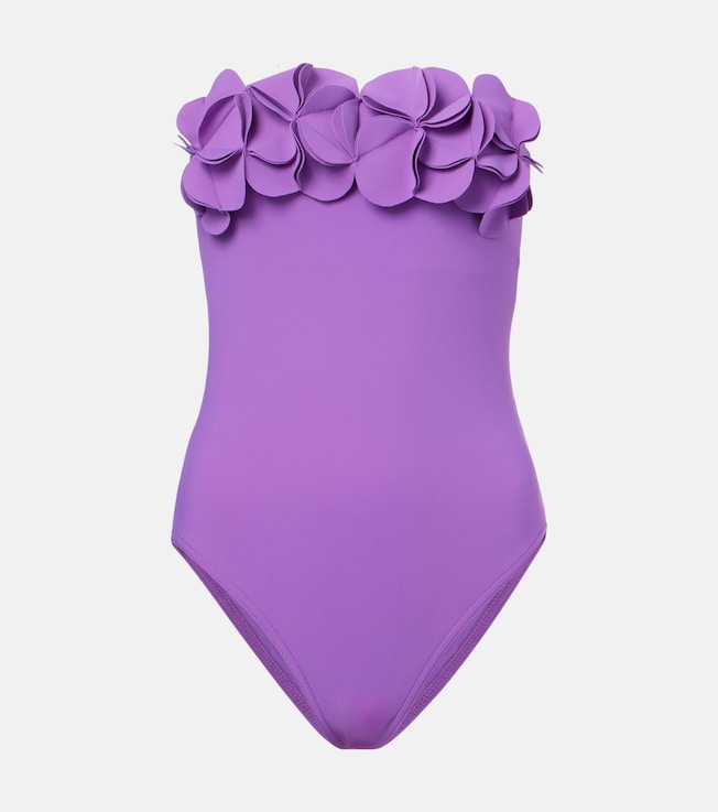 Tess floral-appliqué swimsuit | Karla Colletto
