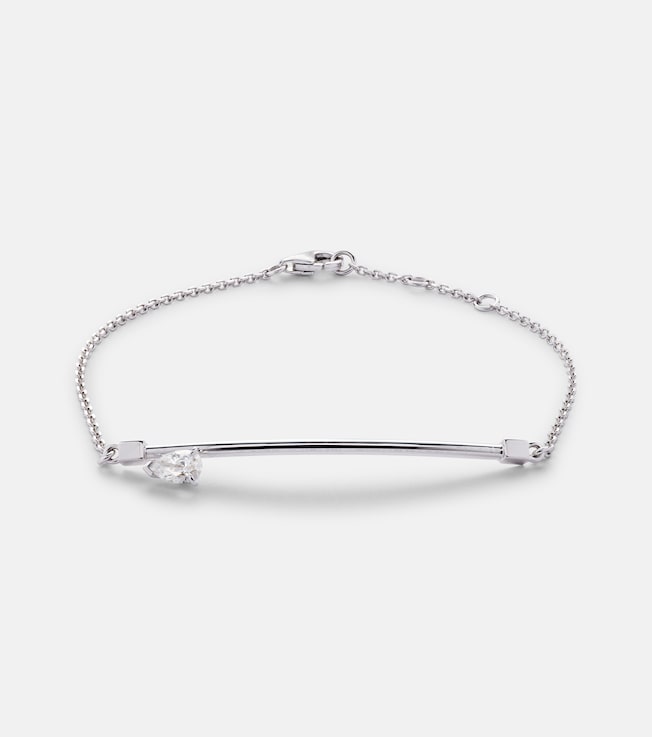 Serti Sur Vide 18kt white gold bracelet with diamond | Repossi