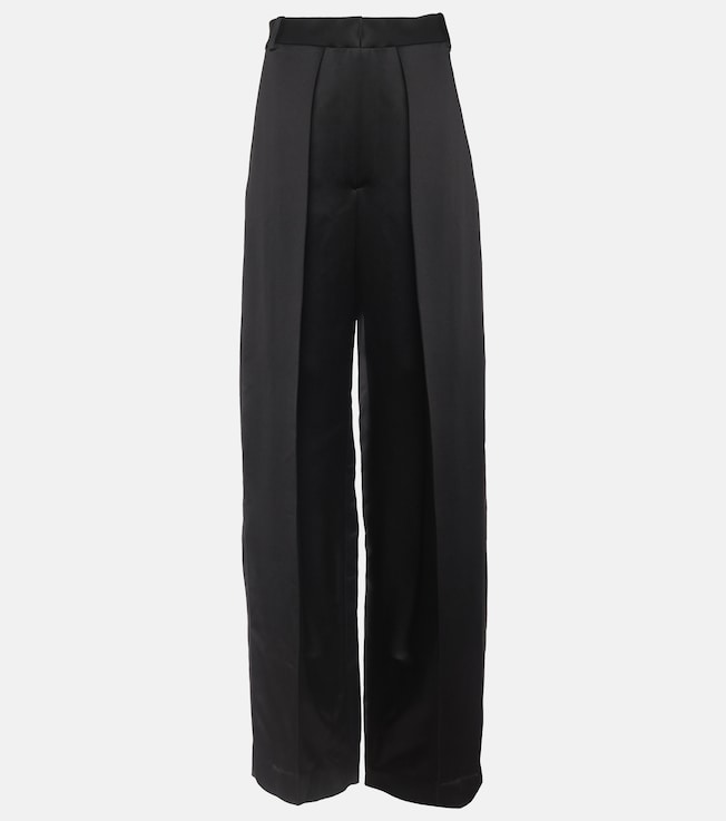 Marinta high-rise satin wide-leg pants | Khaite